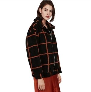 Women's Plaid Teddy Jacket